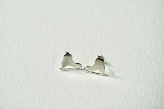 Ice Skate Silver 925 Stud Earrings - Jewelry Takeover