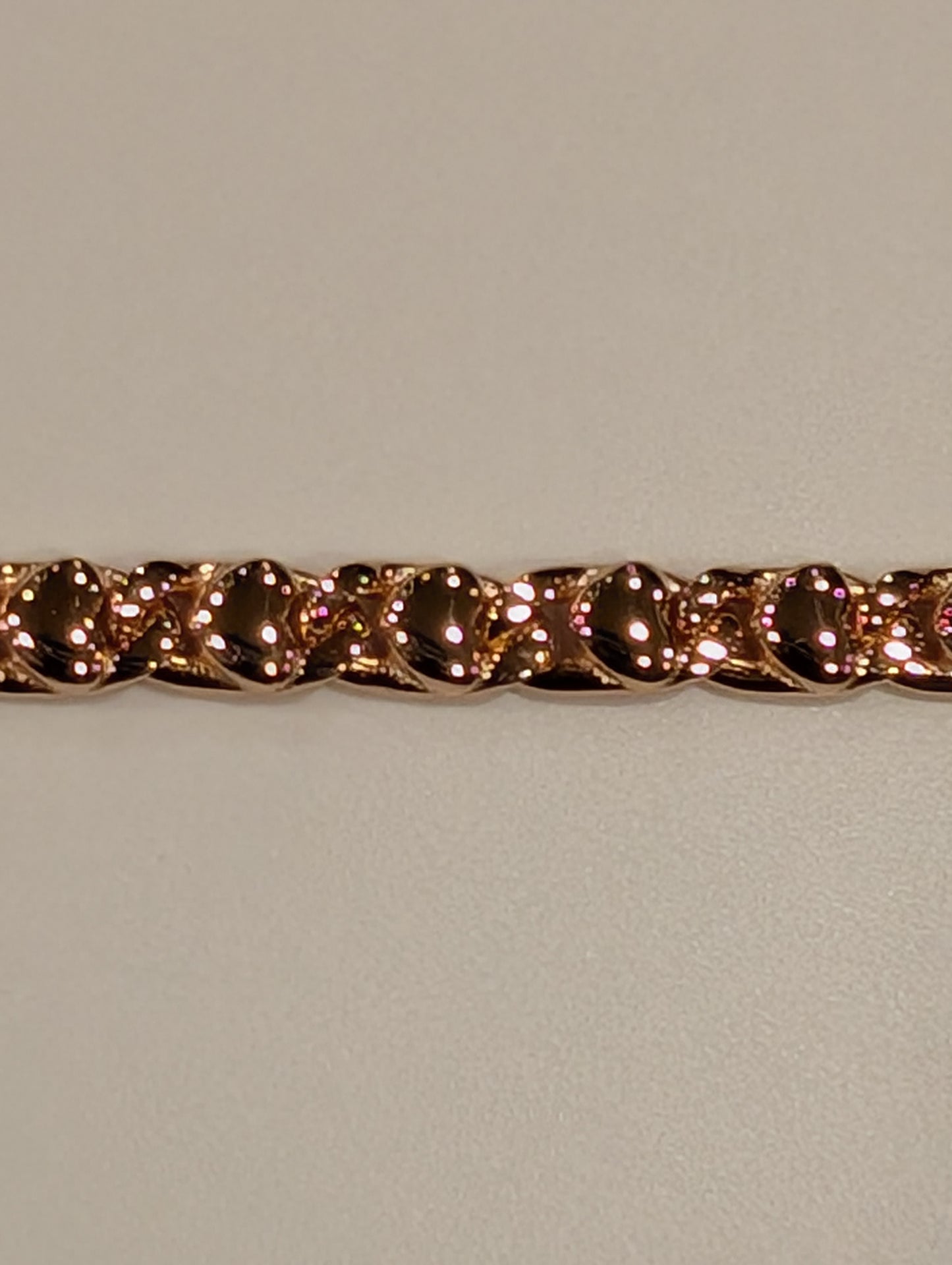 Cuban Heart Link Bracelet In 925 Silver